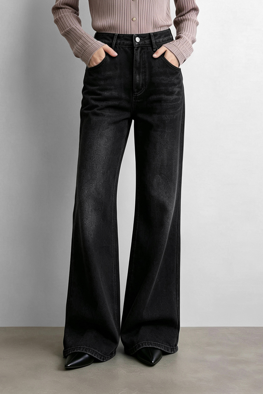 Cotton Flare Jeans | AMII