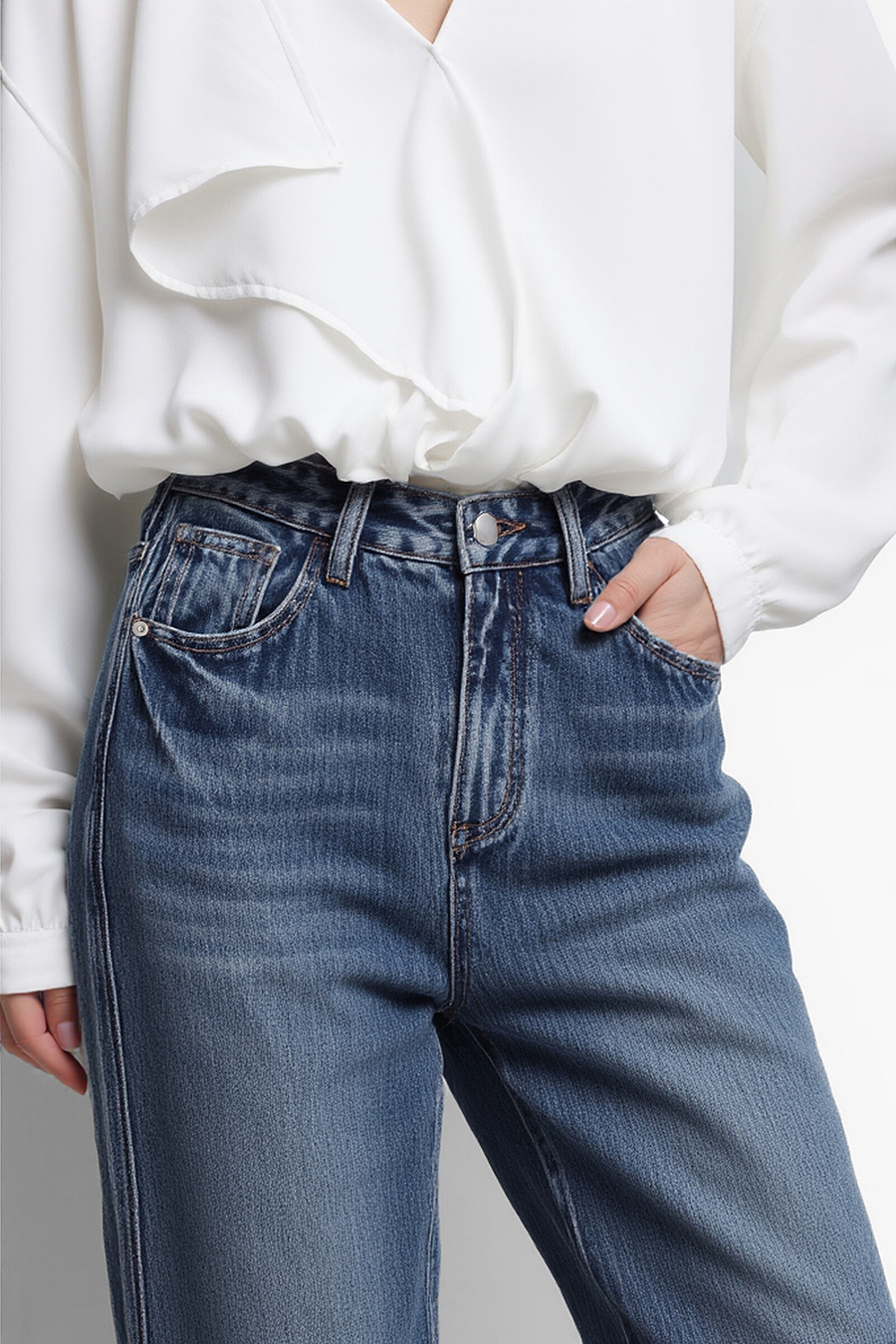 Cotton Flare Jeans | AMII
