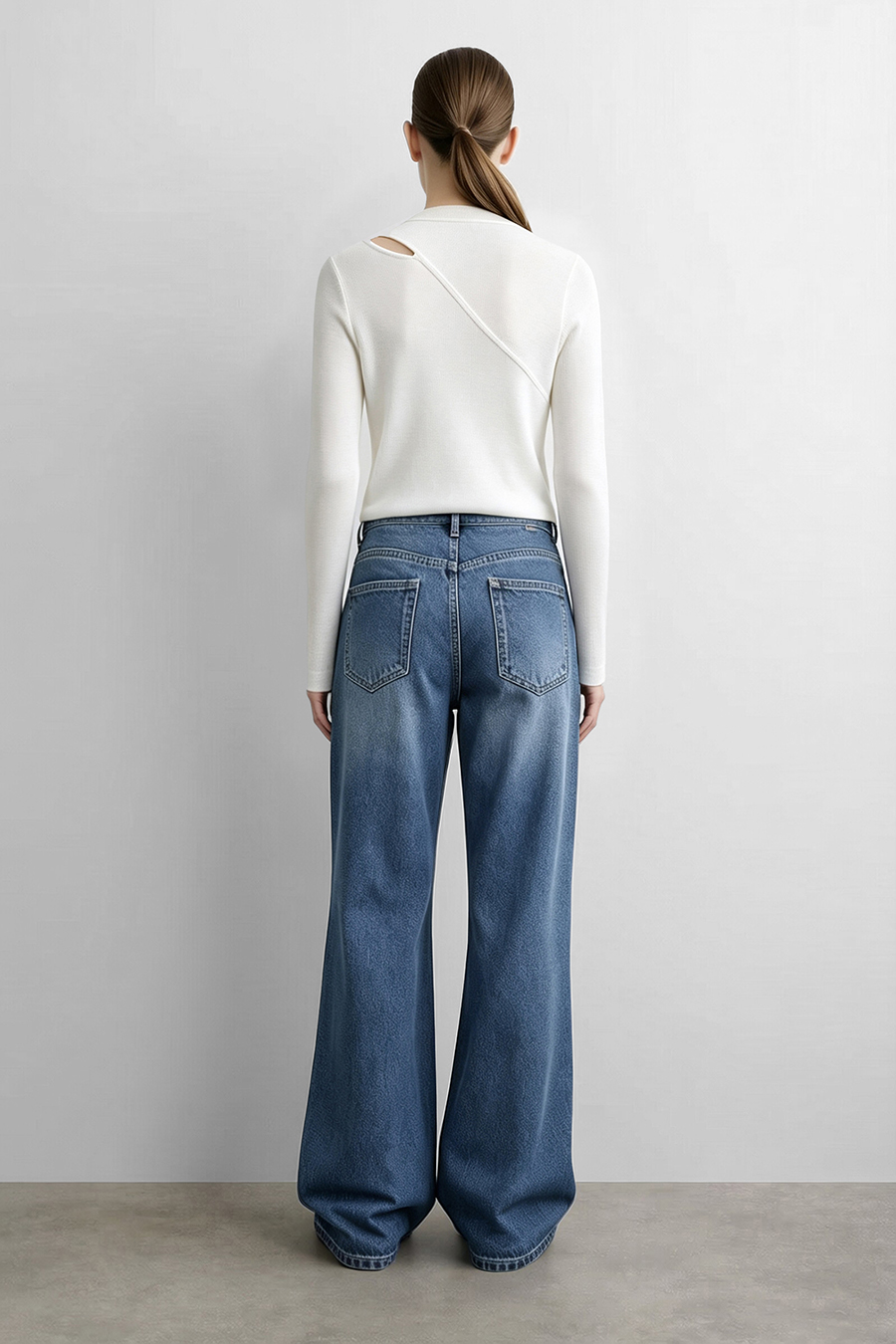 Cotton Flare Jeans | AMII