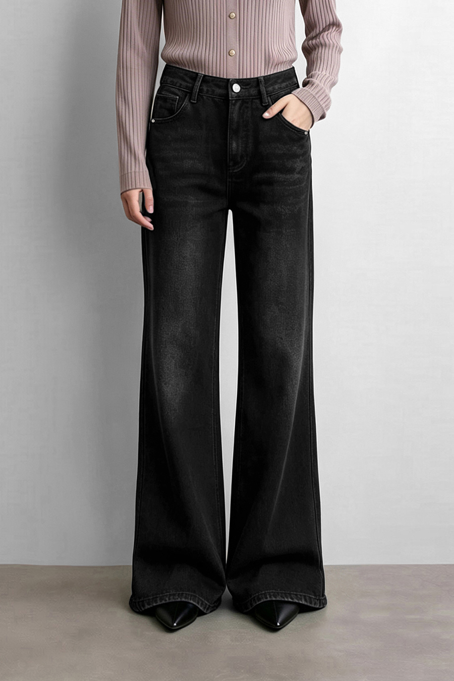 Cotton Flare Jeans | AMII