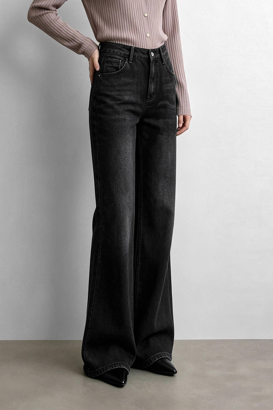 Cotton Flare Jeans | AMII