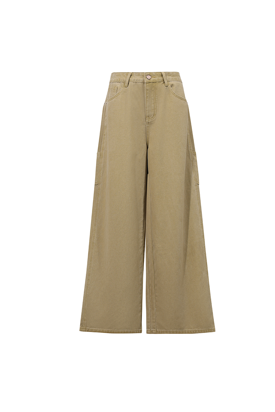 100% Cotton Wide Leg Jeans | AMII