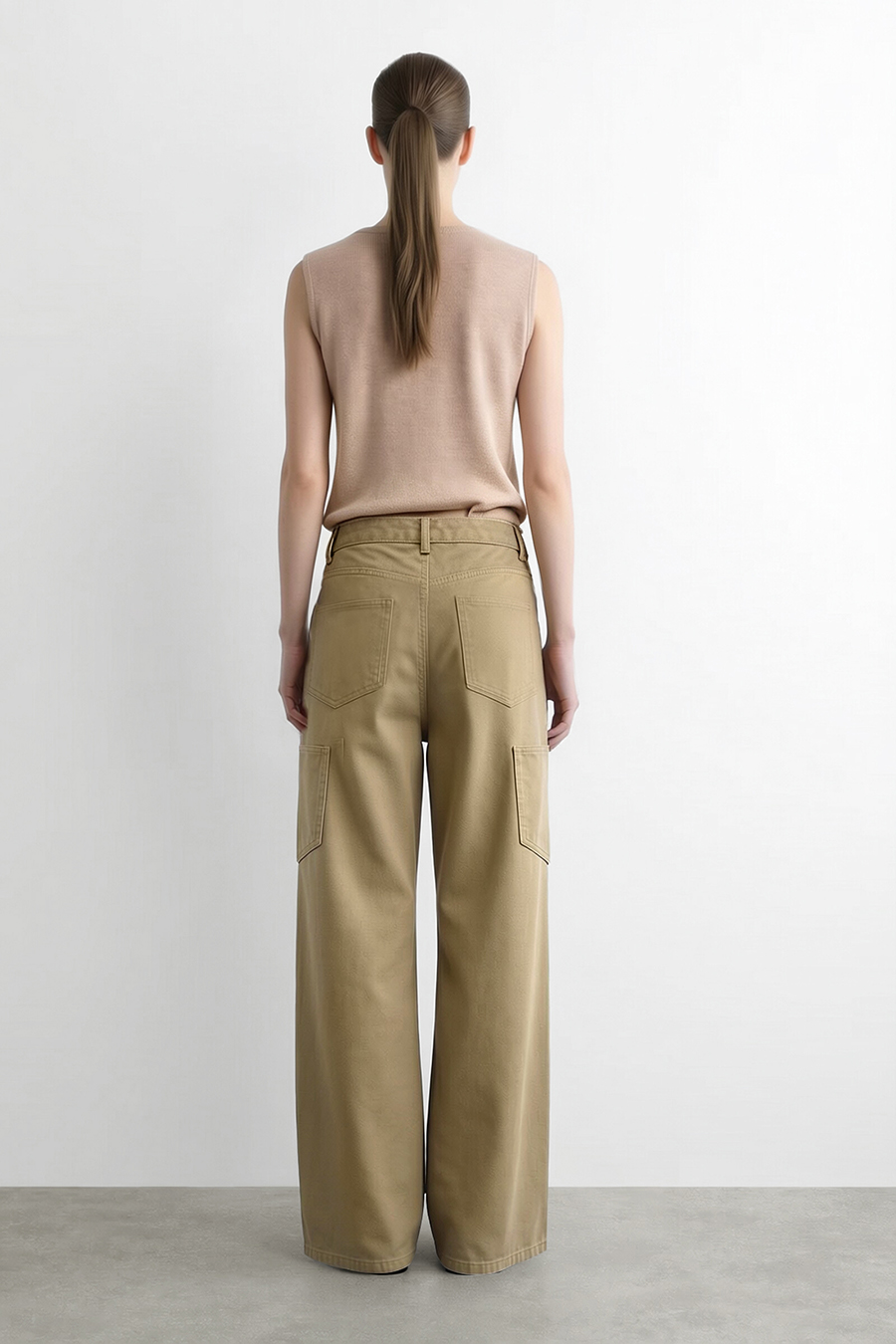 100% Cotton Wide Leg Jeans | AMII