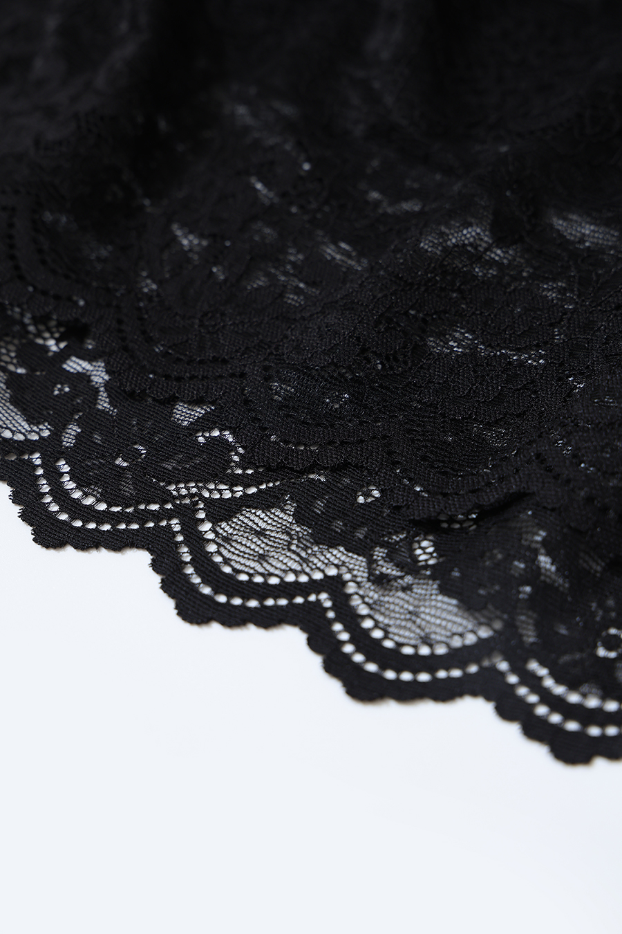 Lace Panel Knit Dress|AMII