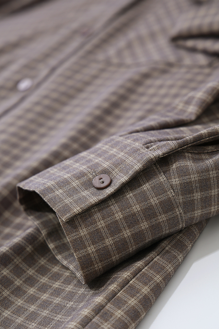 Plaid Shirt with Detachable Sash | AMII