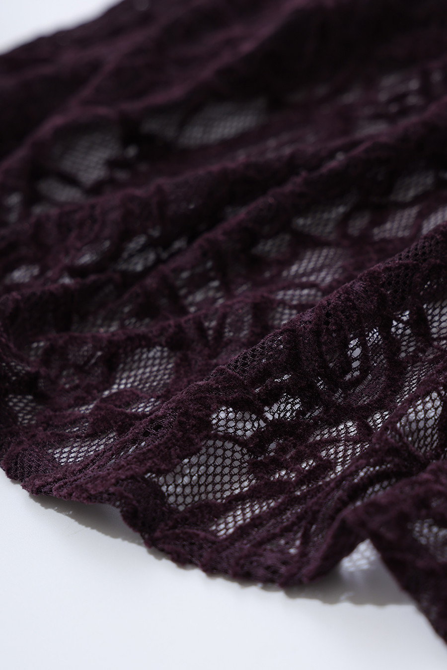 Velvet & Lace Panel Skirt | AMII