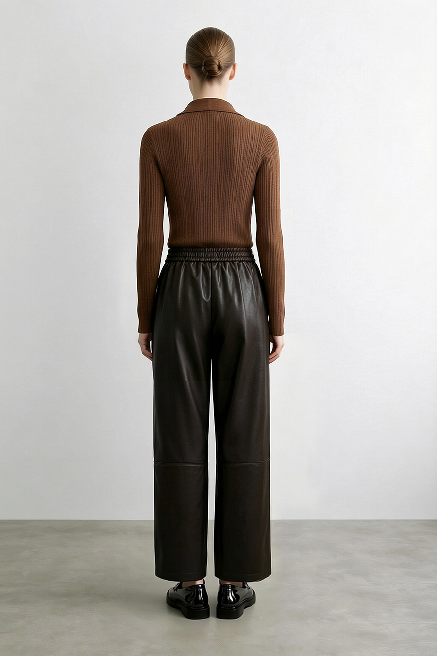 Lapel Lurex Knit Sweater | AMII
