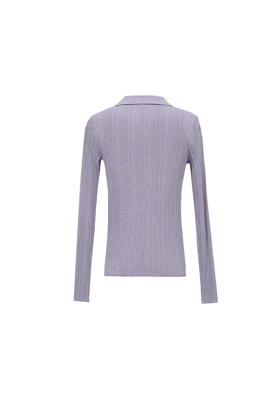 Lapel Lurex Knit Sweater | AMII