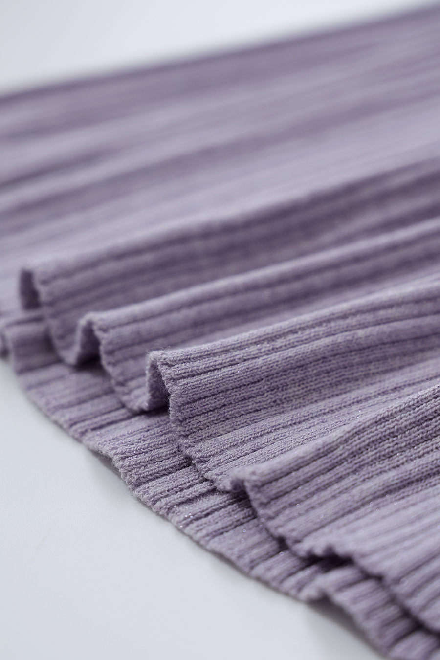 Lapel Lurex Knit Sweater | AMII