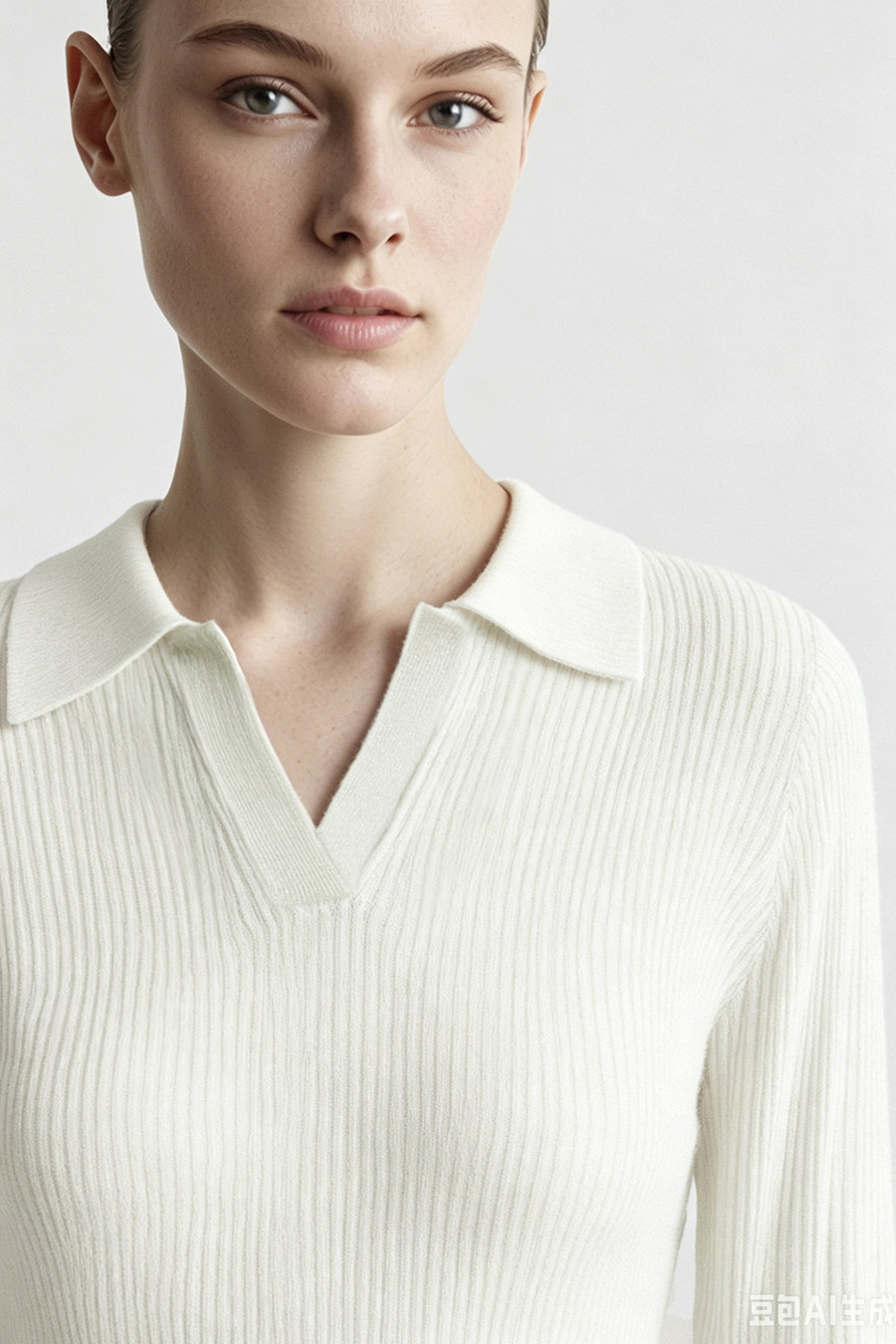 Lapel Lurex Knit Sweater | AMII