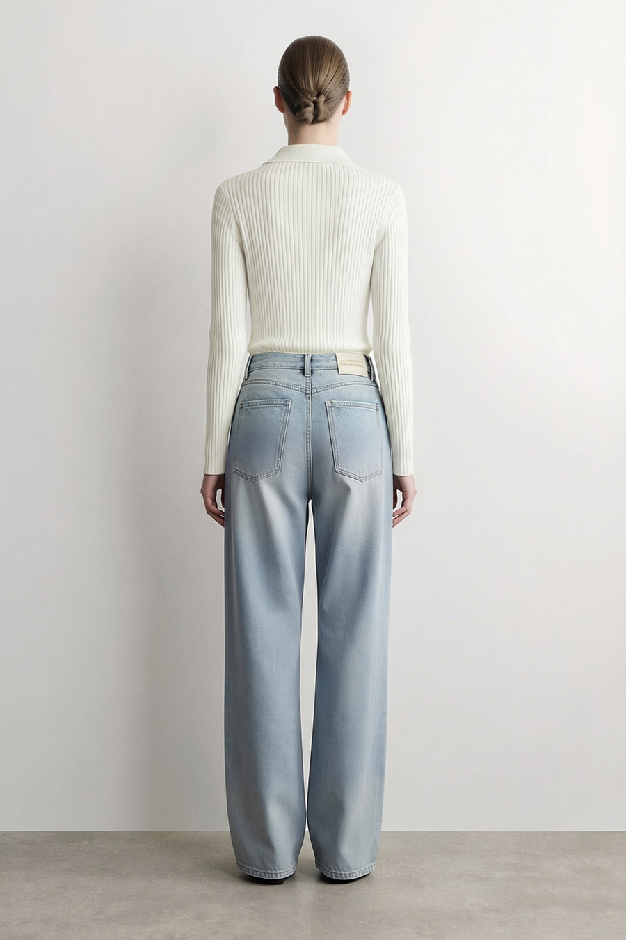 Lapel Lurex Knit Sweater | AMII