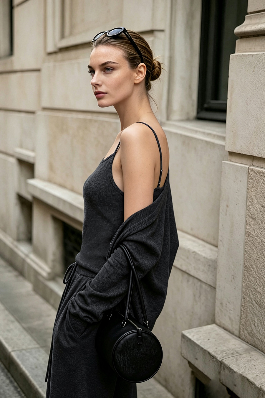 Versatile Rib V-Neck Knit Camisole | AMII