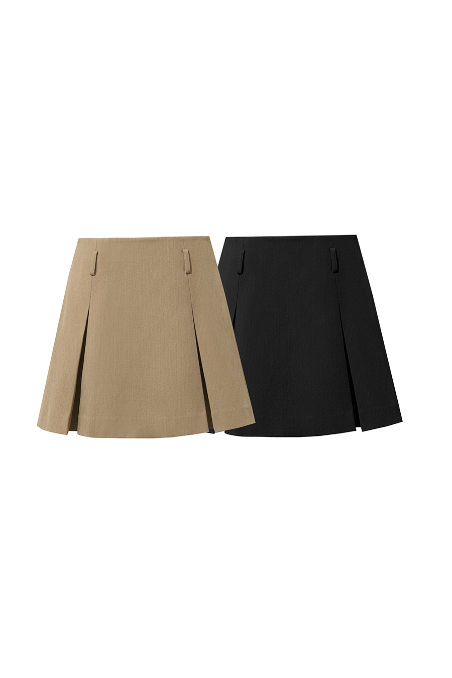 Box Pleat A-Line Skirt|AMII