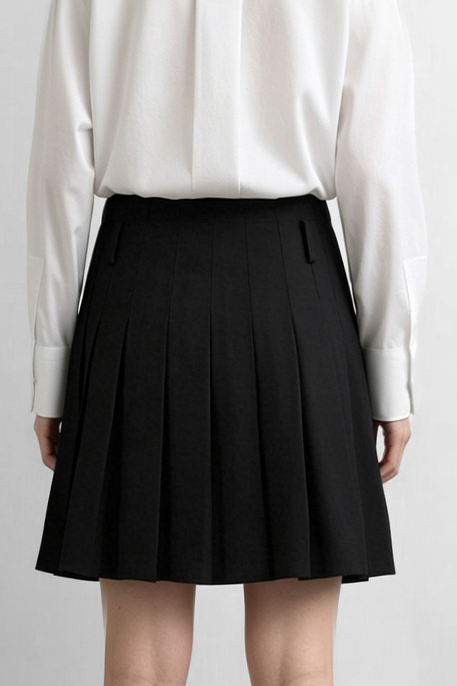 Box Pleat A-Line Skirt|AMII