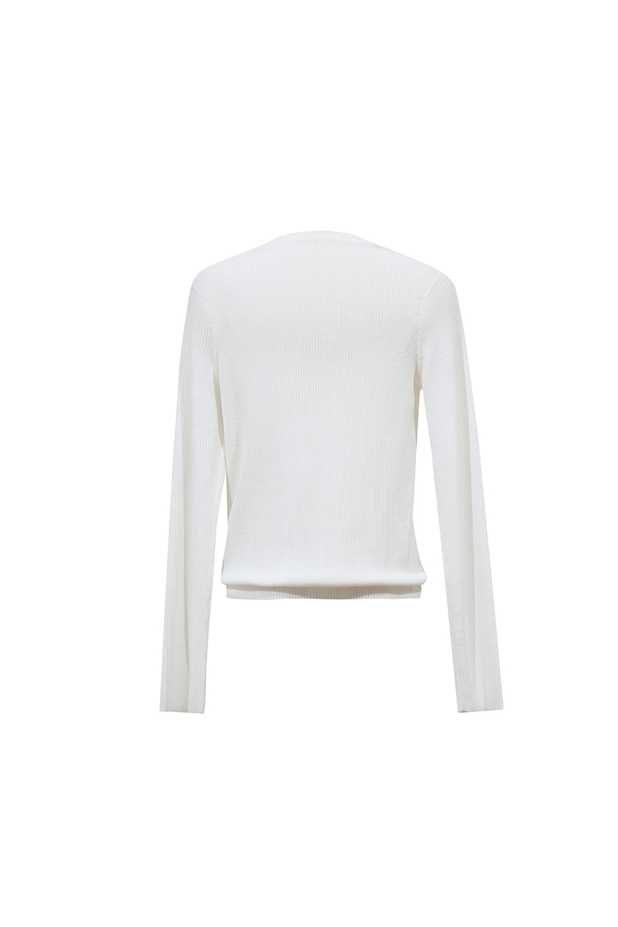 Crew Neck Half Placket Sweater | AMII