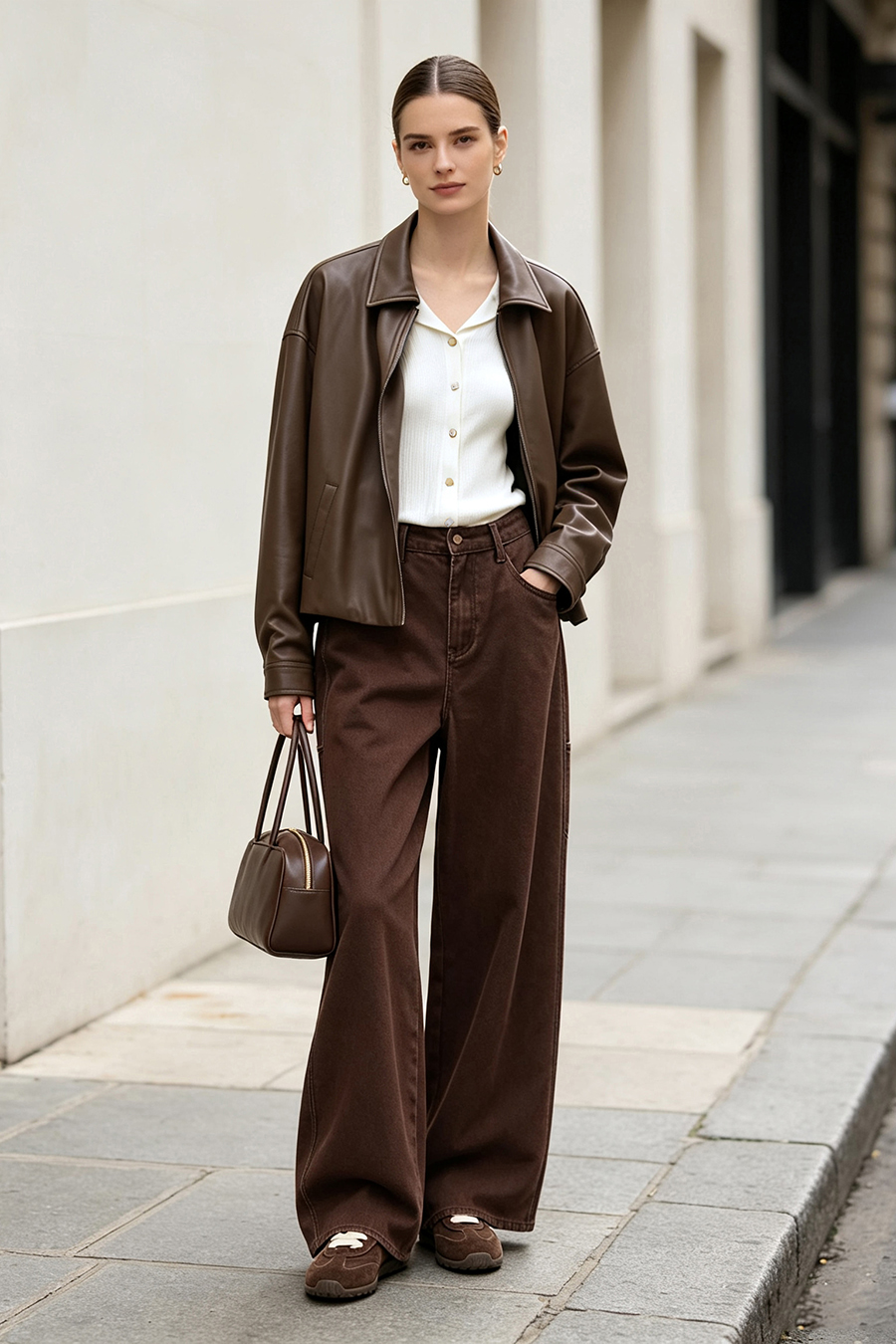 Lapel Collar Knit Cardigan | AMII