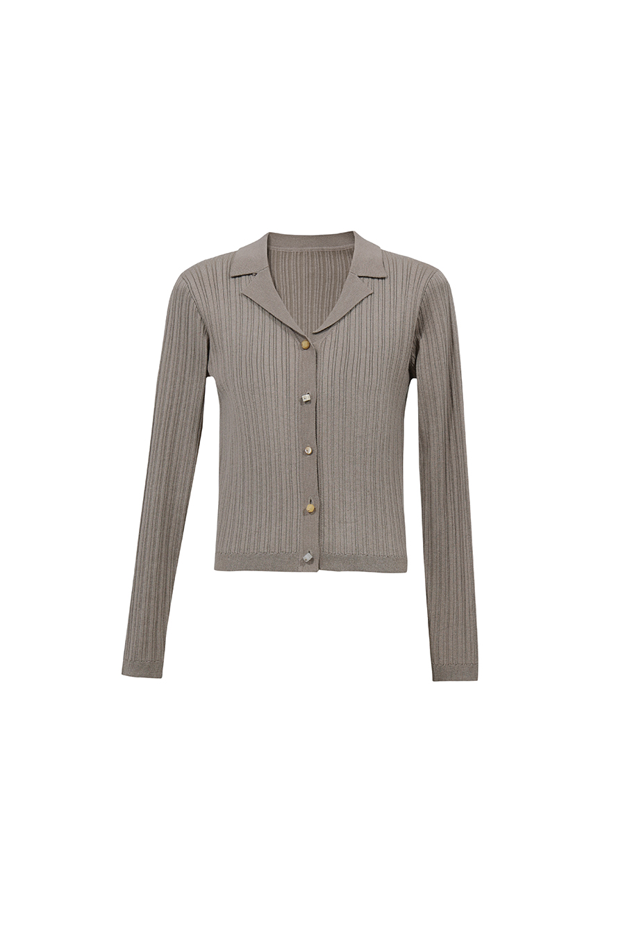 Lapel Collar Knit Cardigan | AMII