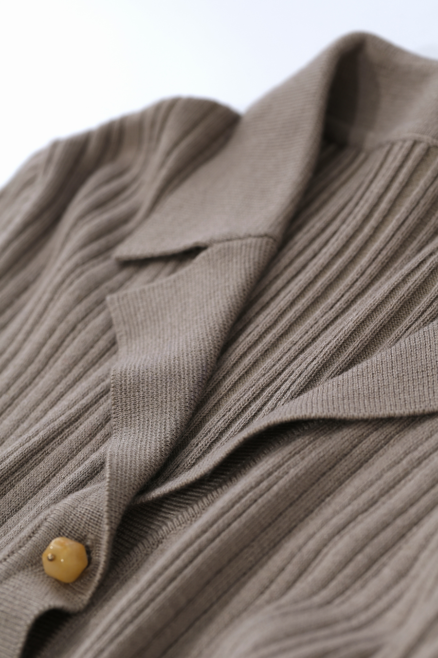Lapel Collar Knit Cardigan | AMII