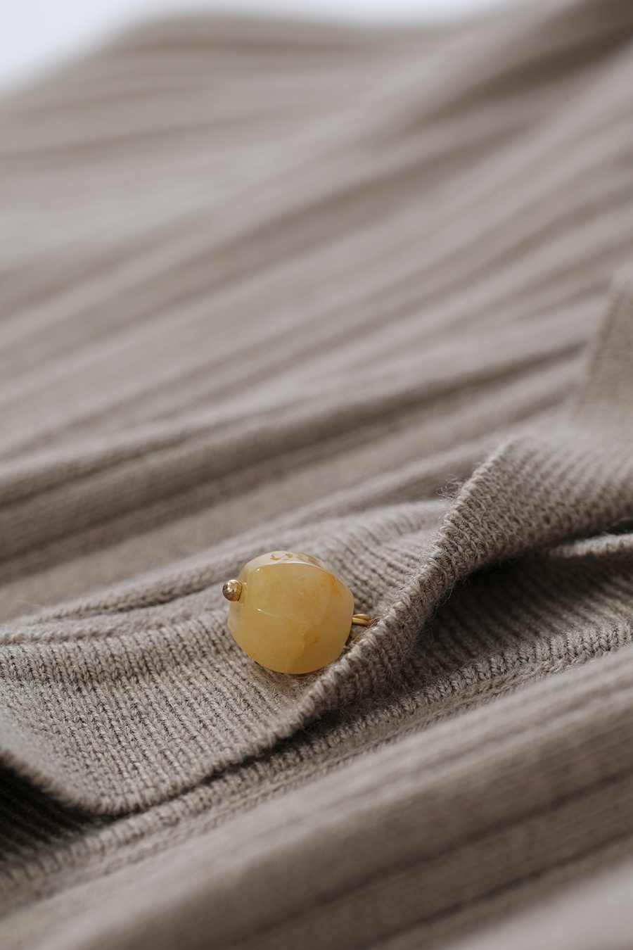 Lapel Collar Knit Cardigan | AMII