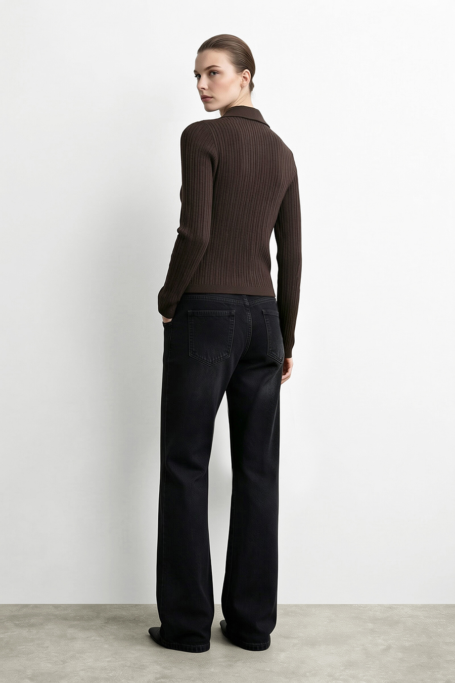 Lapel Collar Knit Cardigan | AMII