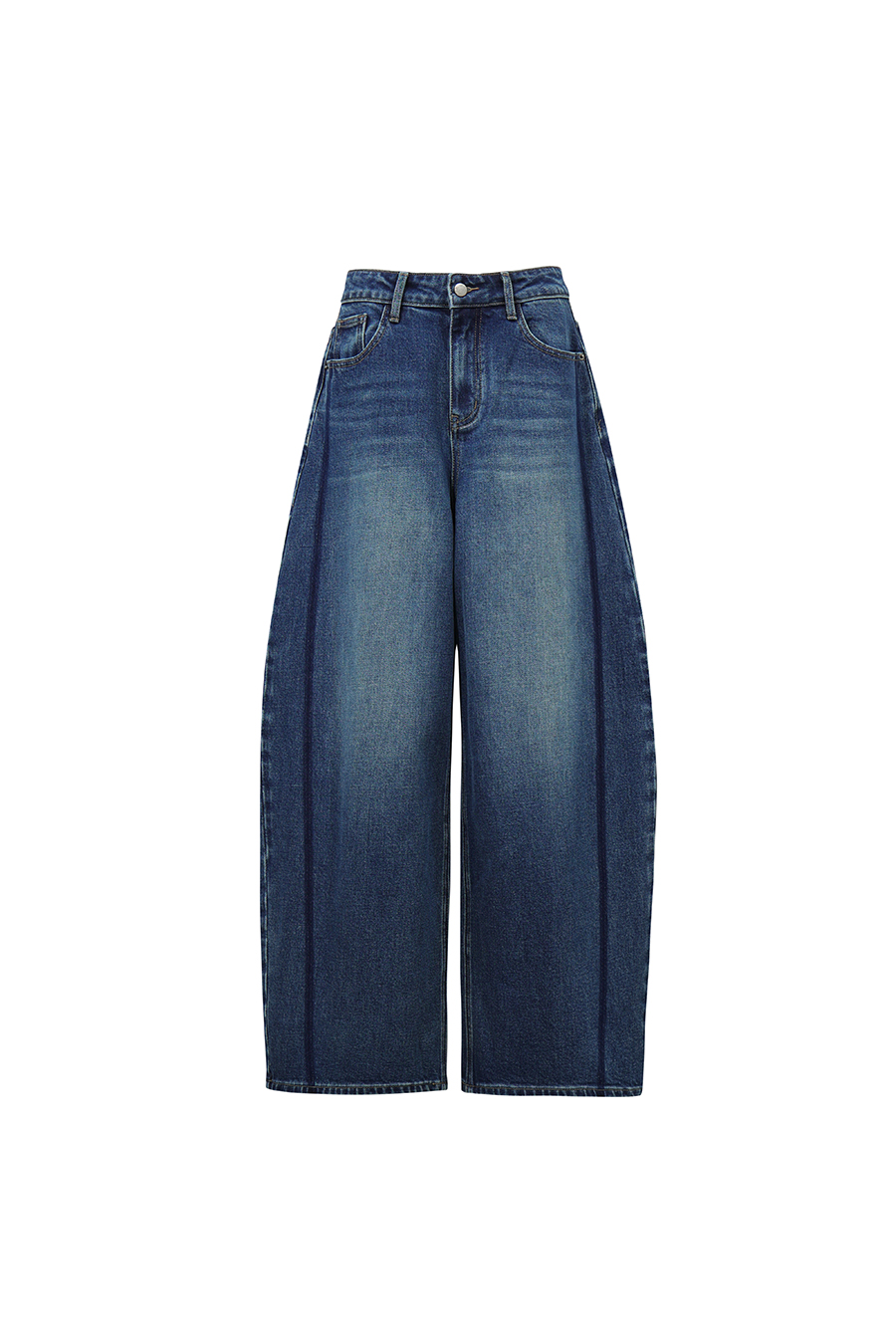 Contrast Wash Denim Pants | AMII