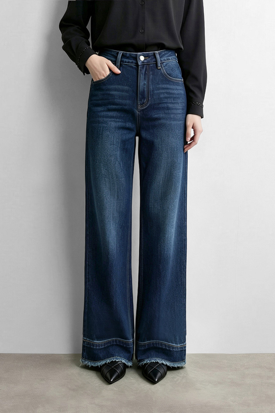 Cotton Flare Jeans | AMII