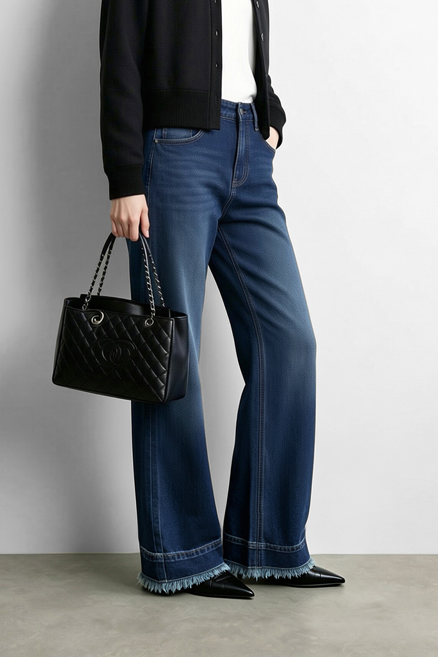 Cotton Flare Jeans | AMII