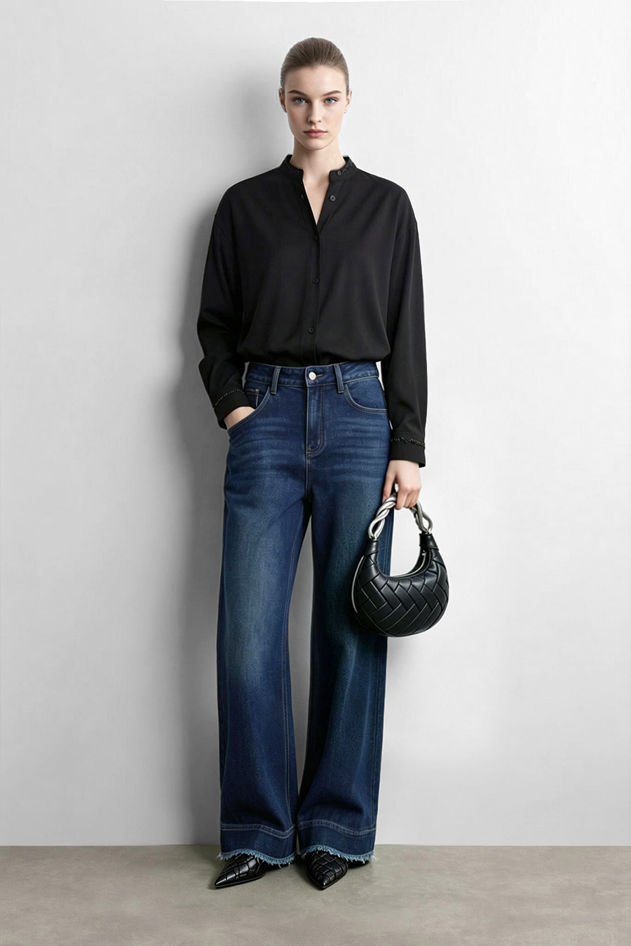 Cotton Flare Jeans | AMII