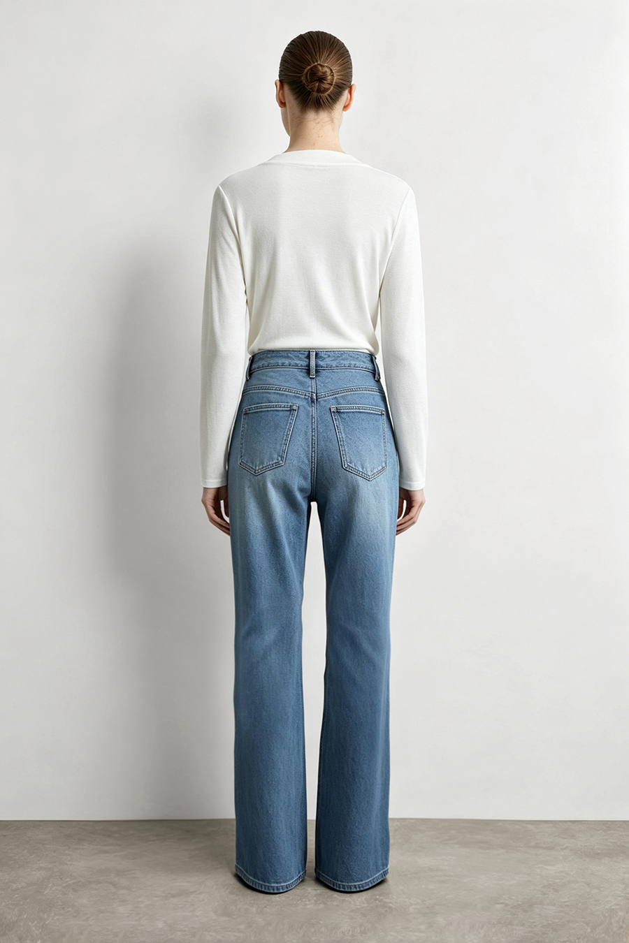 Cotton Flare Jeans | AMII
