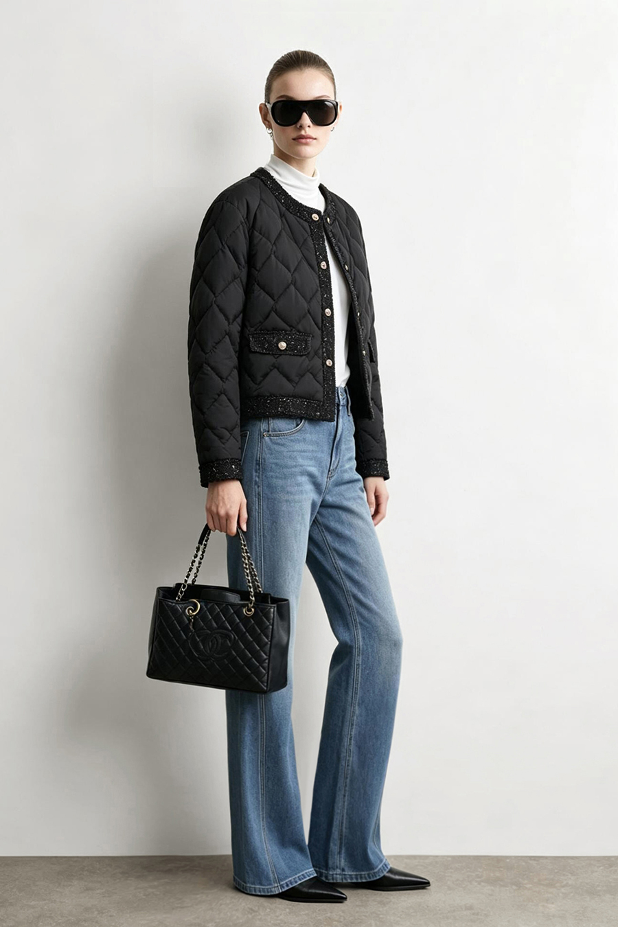 Cotton Flare Jeans | AMII