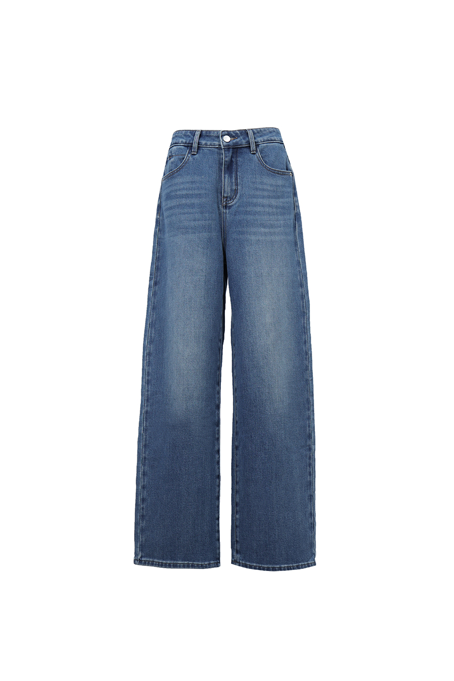 Cotton Straight Leg Jeans | AMII