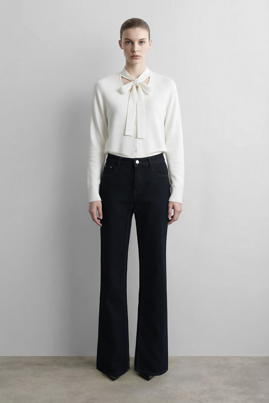 Cotton Flare Jeans | AMII