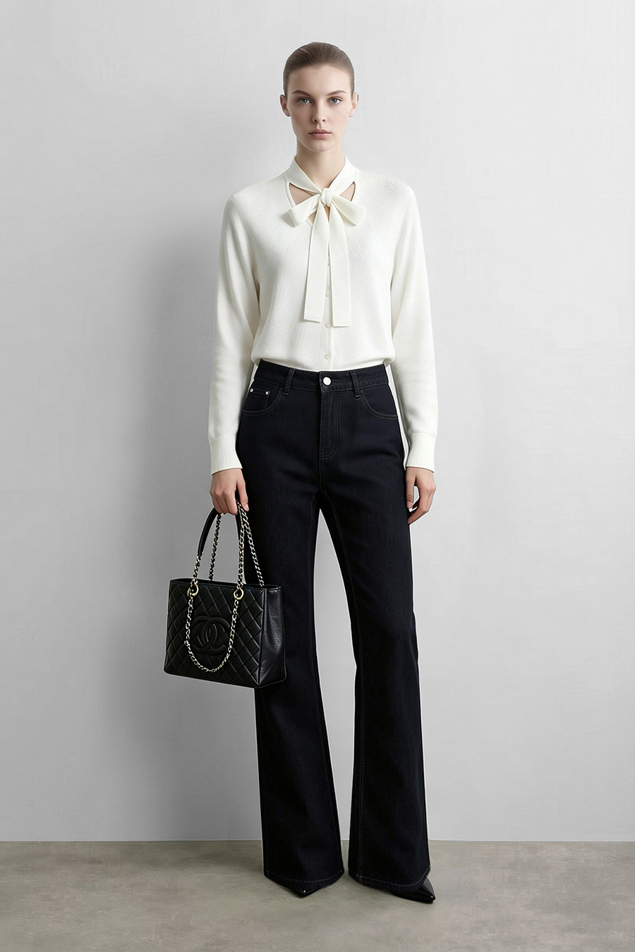 Cotton Flare Jeans | AMII