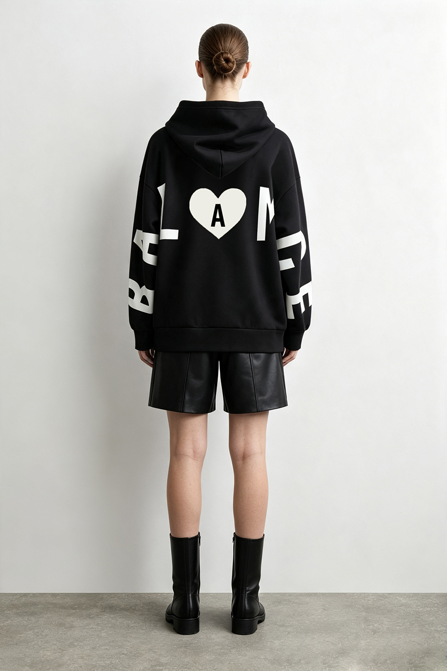 Letter Print Hoodie|AMII