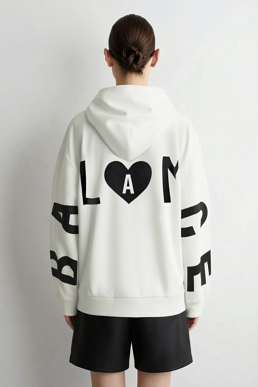 Letter Print Hoodie|AMII