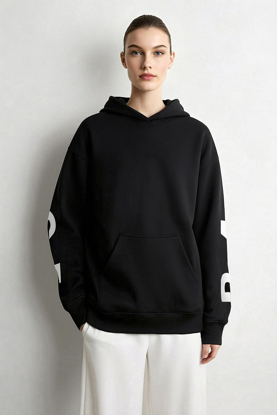 Letter Print Hoodie|AMII