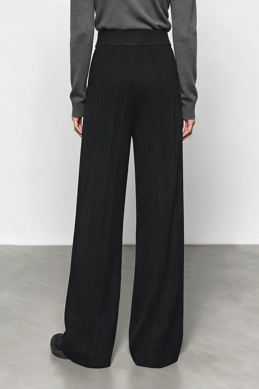 Drawstring Knit Casual Pants|AMII