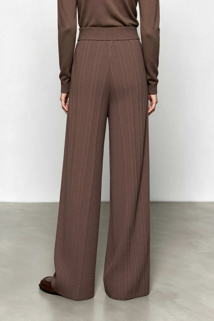 Drawstring Knit Casual Pants|AMII