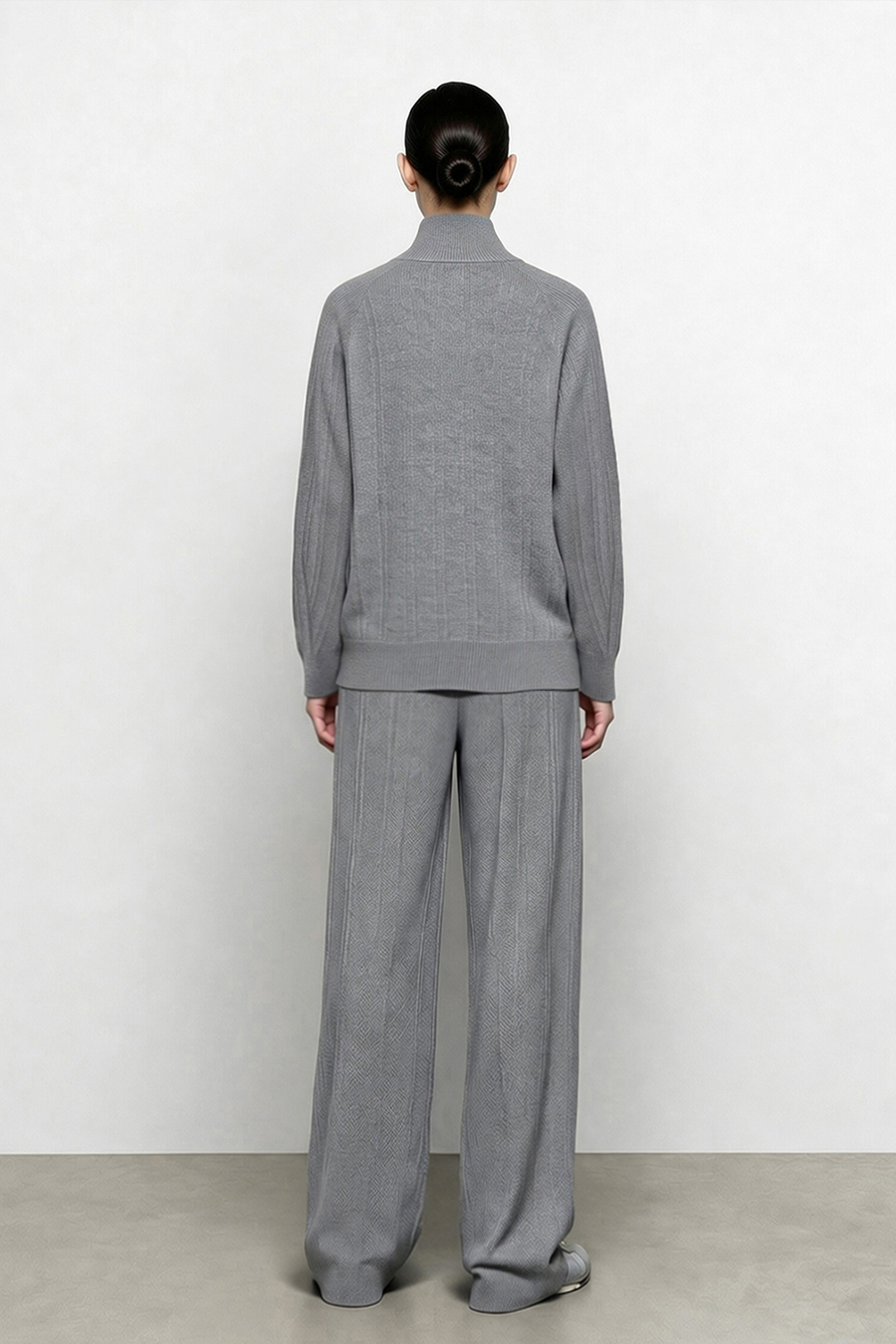 Drawstring Knit Casual Pants|AMII