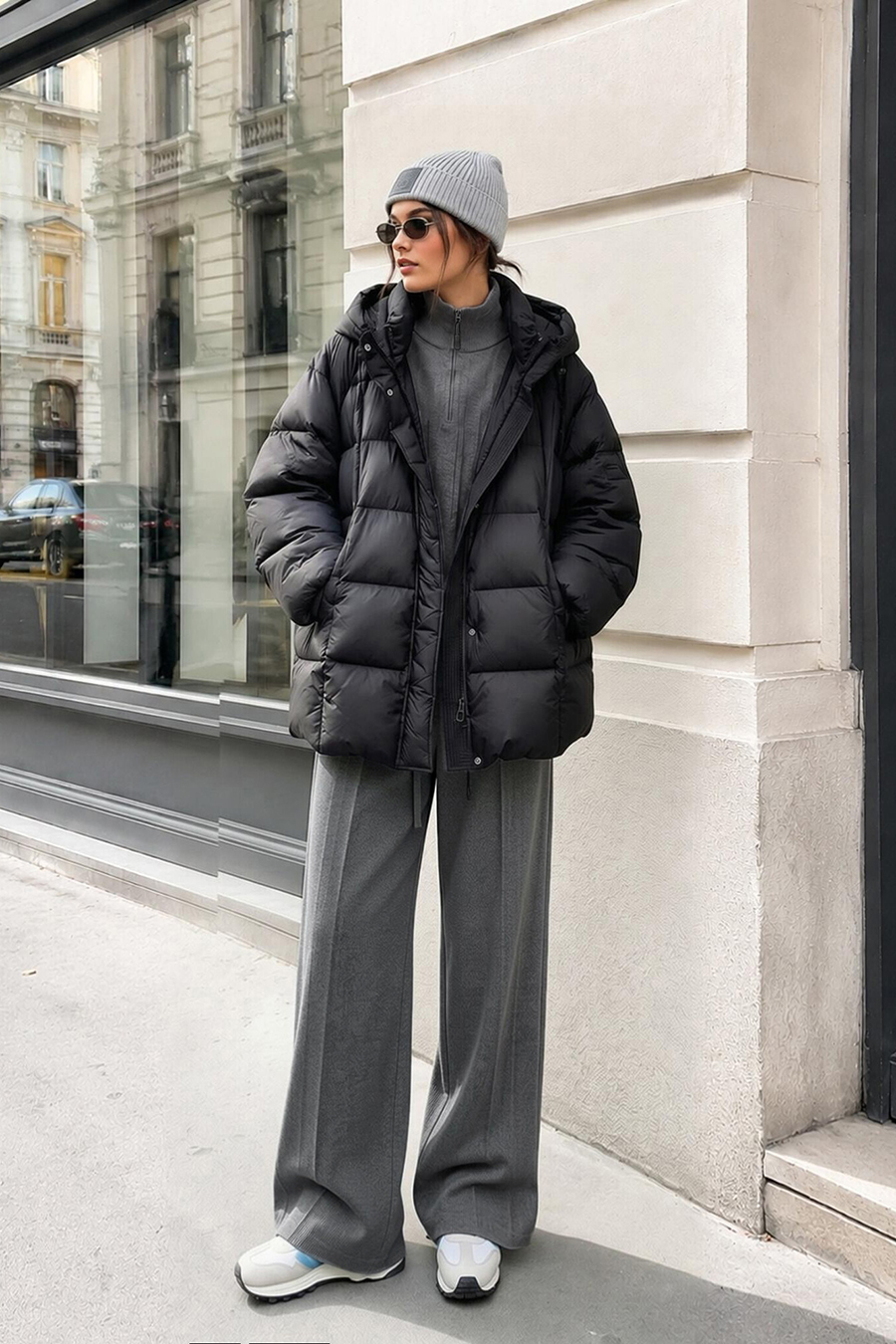 Drawstring Knit Casual Pants|AMII