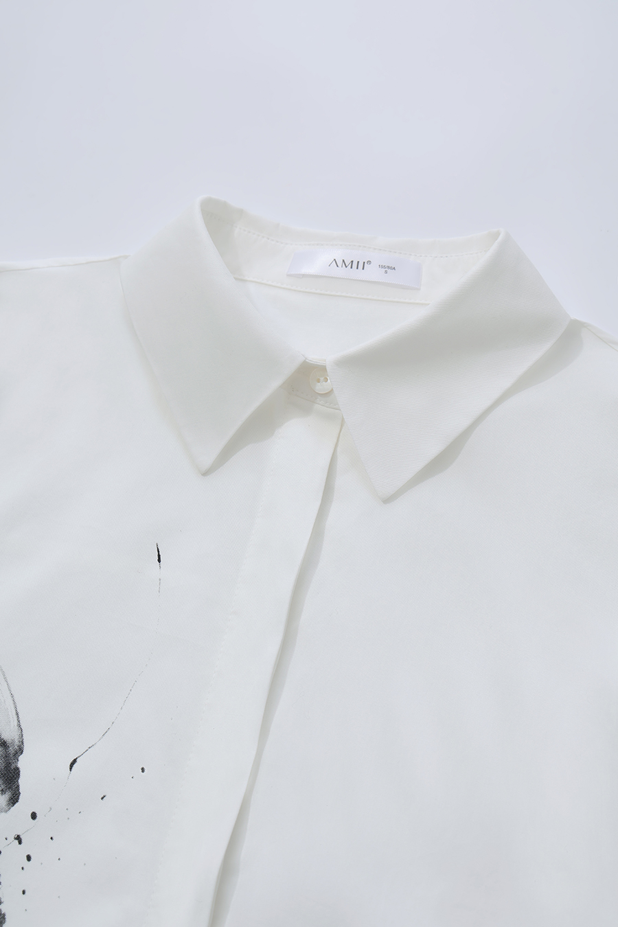 Printed Brushed Cotton Shirt|AMII