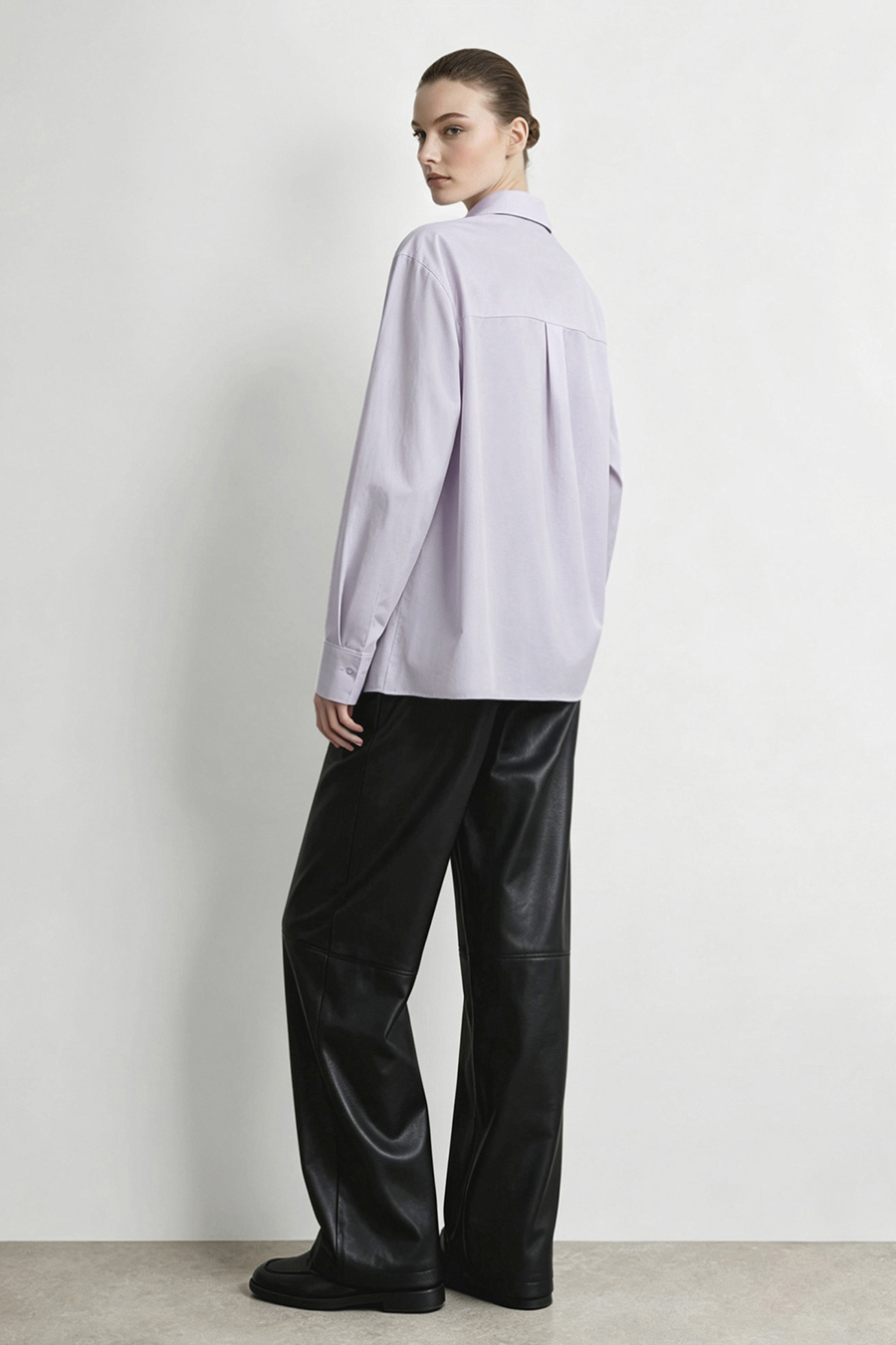Printed Brushed Cotton Shirt|AMII