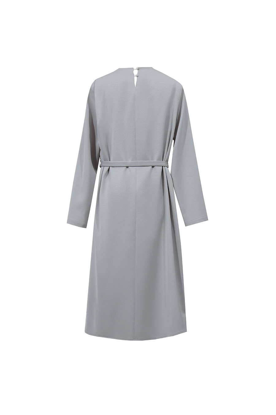 Long Sleeve Belted Dress | AMII