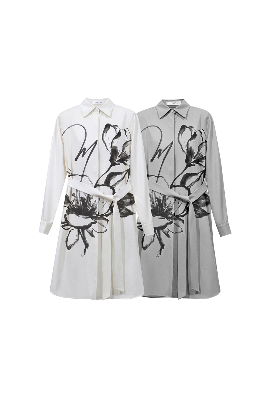 Embroidered & Rhinestone-Embellished Dress|AMII