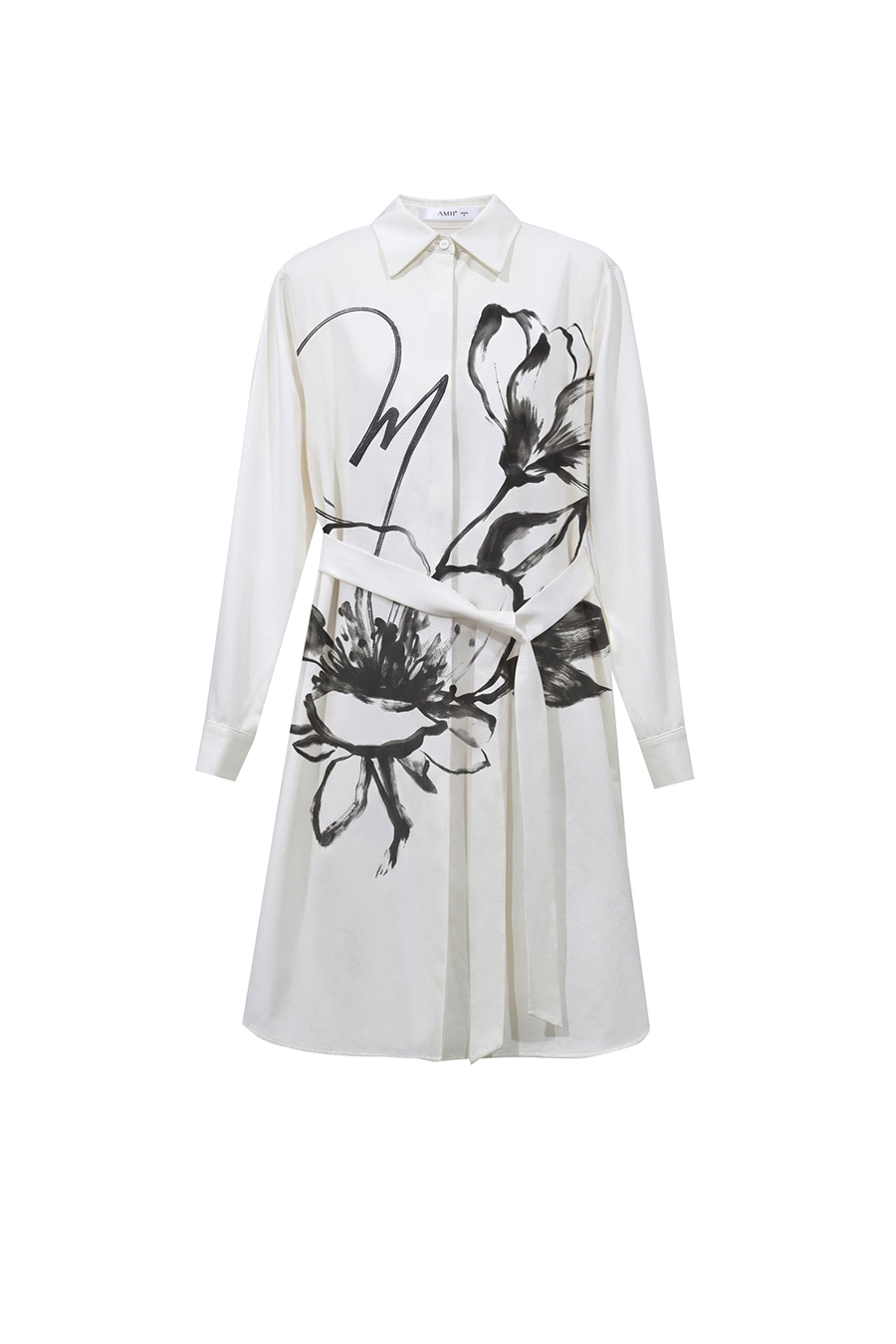 Embroidered & Rhinestone-Embellished Dress|AMII