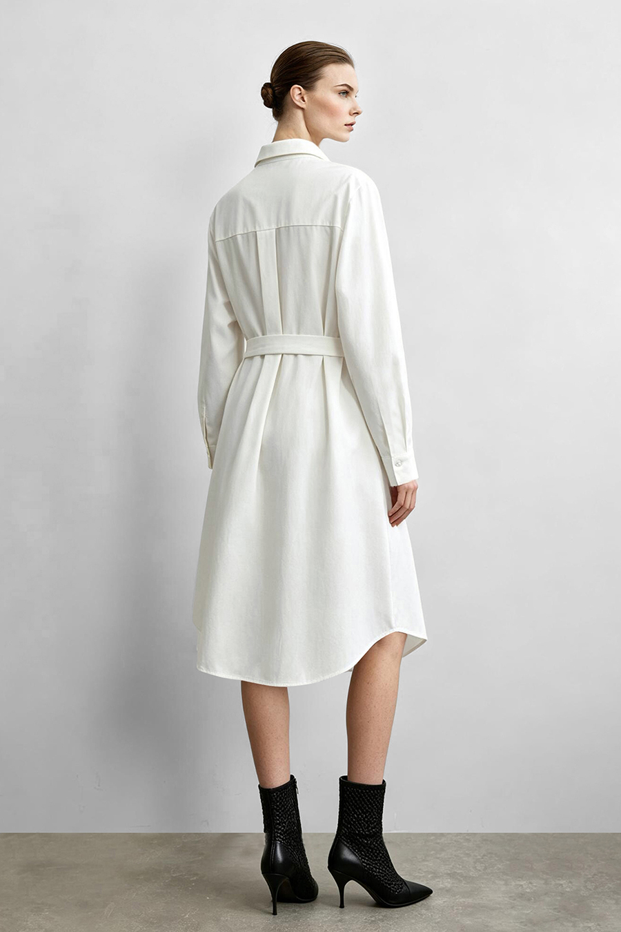 Embroidered & Rhinestone-Embellished Dress|AMII