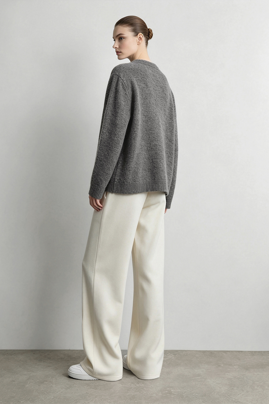 Color-Block Knit Cardigan|AMII