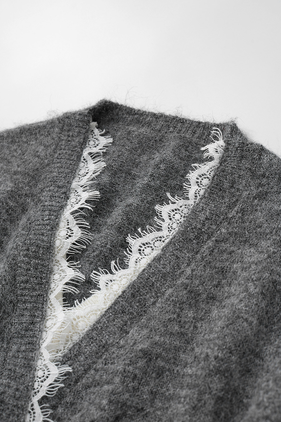 Color-Block Knit Cardigan|AMII