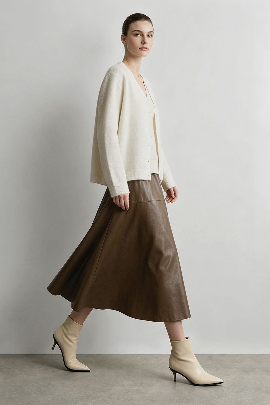 Color-Block Knit Cardigan|AMII