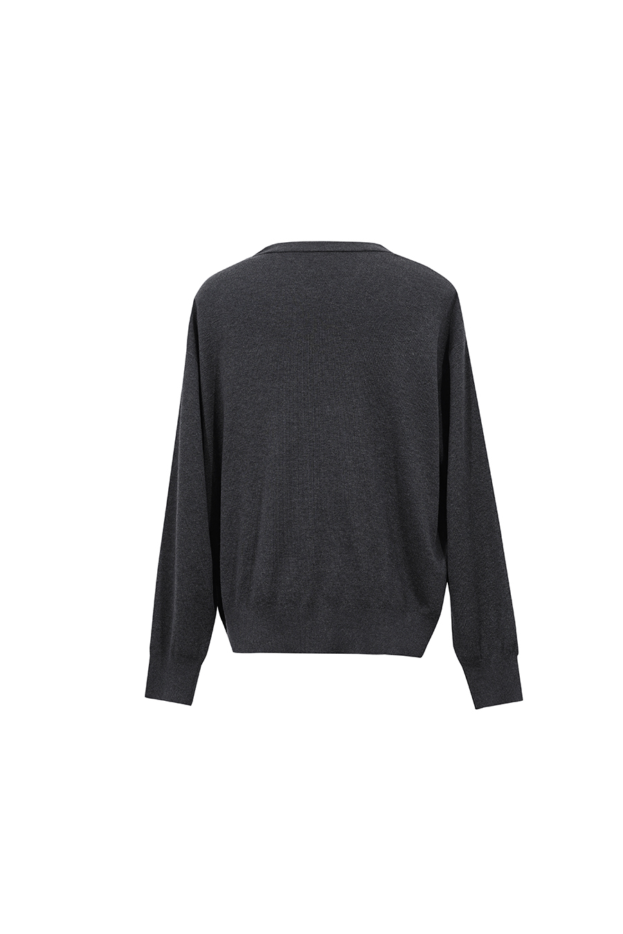 Crew Neck Loose-Fit Long Sleeve Sweater|AMII